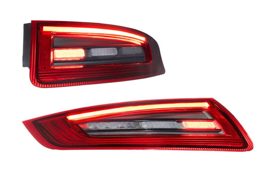 Porsche 911 997.1 LED baklykter Morimoto XB (Rød) 05–08
