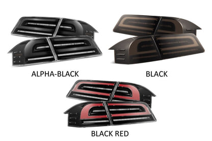 AlphaRex LUXX LED Baklykter Tesla Model S (2012–2021) – Sekvensielle Blinklys