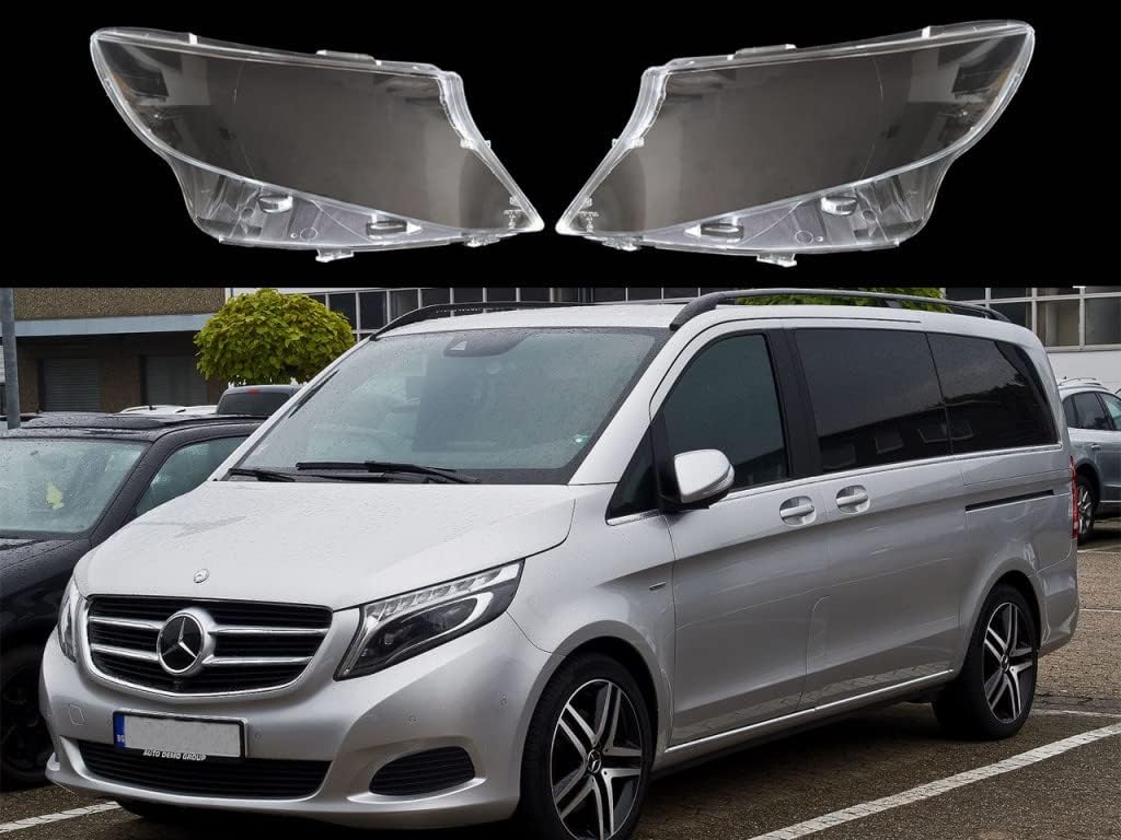 Mercedes Benz V-Class W447 2012-2015  frontlykt-glass (Sett) - Lyshelten.no