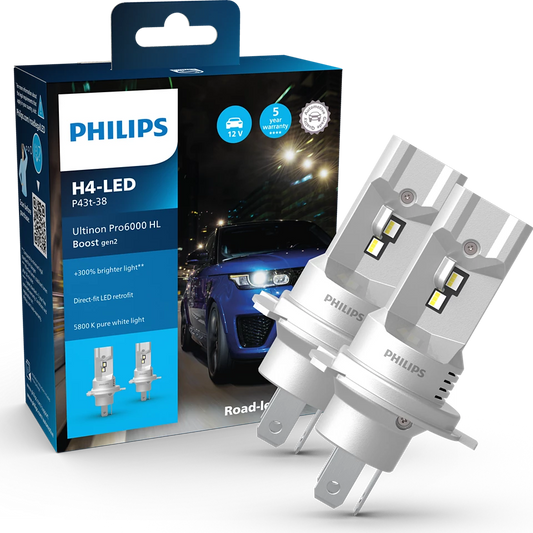 H4 LED Philips Ultinon Pro6000 Boost Gen2