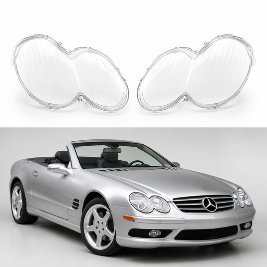 Mercedes-Benz SL R230 2001-2007 frontlykt-glass - Lyshelten.no