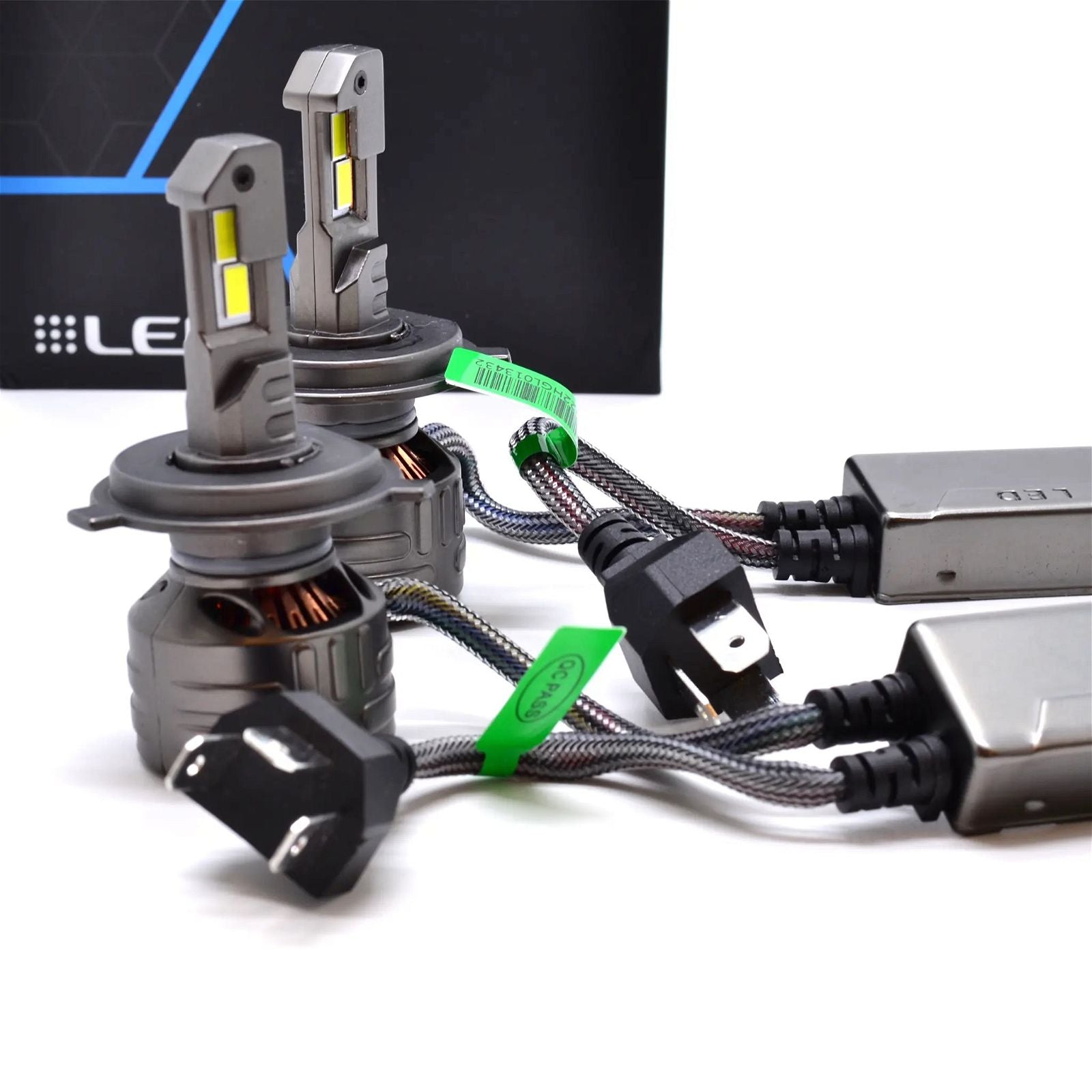 9rds H4 80w 6000K LED Pærer (Sett) - Lyshelten.no
