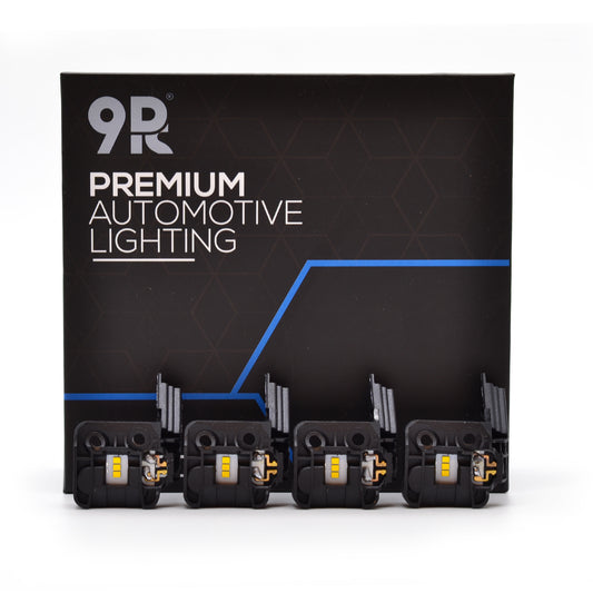 BMW 5-serie F10 / F11 Angel eyes moduler 2010-2014 - CS Gule DRL moduler - Lyshelten.no