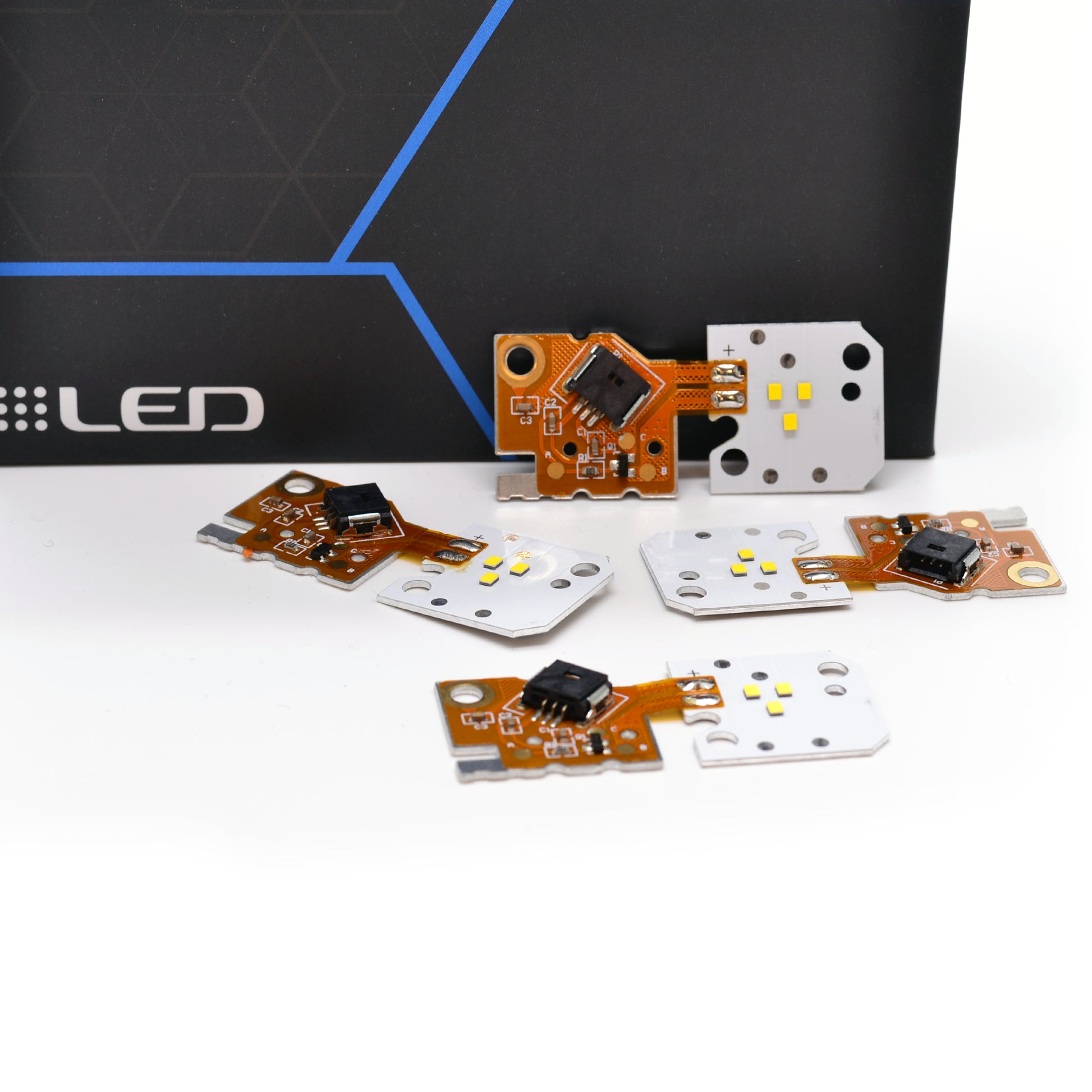 BMW 5-serie F10 / F11 Angel eyes moduler 2014-2017 - CS Gule DRL moduler - Lyshelten.no