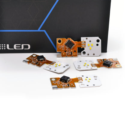 BMW 5-serie F10 / F11 Angel eyes moduler 2014-2017 - CS Gule DRL moduler - Lyshelten.no