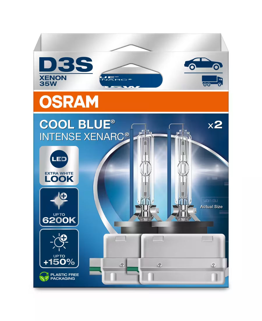 D3s OSRAM XENARC Cool Blue Intense CBI Next Gen Xenonpærer (Sett)