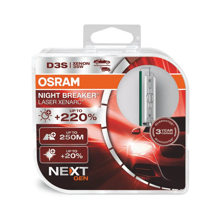 D3s Osram Night Breaker Laser Xenarc XNN Xenonpærer - Lyshelten.no