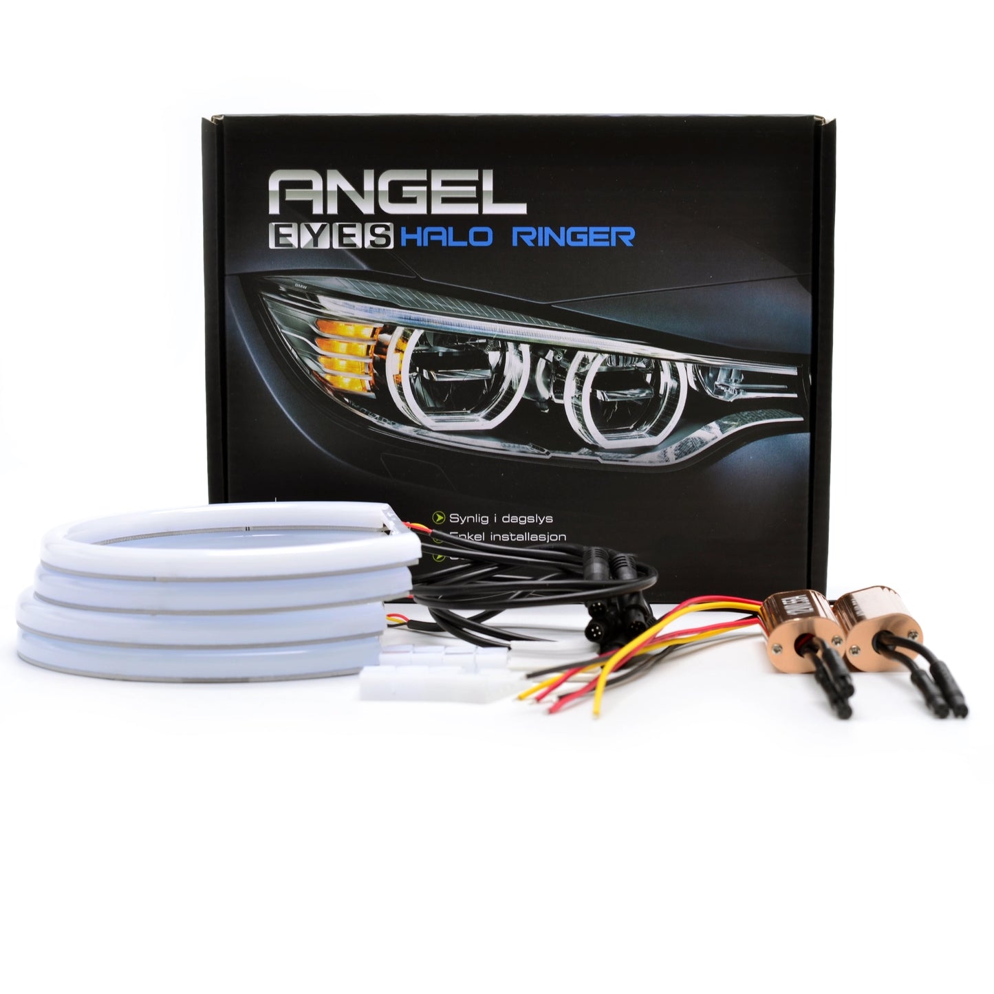 9rds.no LED SMD Soft light Angel Eyes Switchback ettermonteringssett til E46 (Uten projektor) / E60 (Sett)