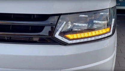 FULL LED frontlykter DRL T6 Look For VW T5 Facelift 10-15 Lyshelten.no
