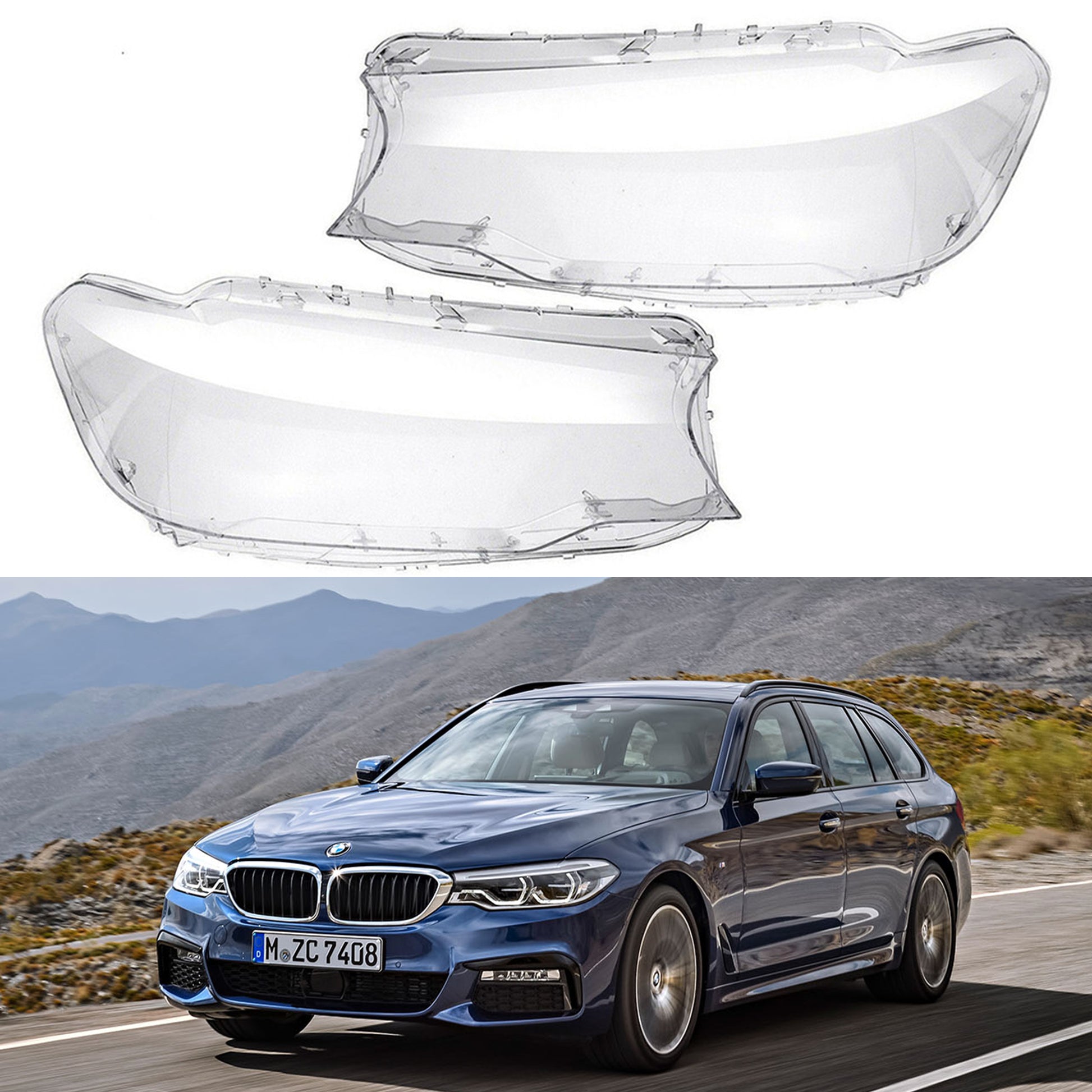 BMW G30/G31 2017-2020 frontlykt-glass - Lyshelten.no