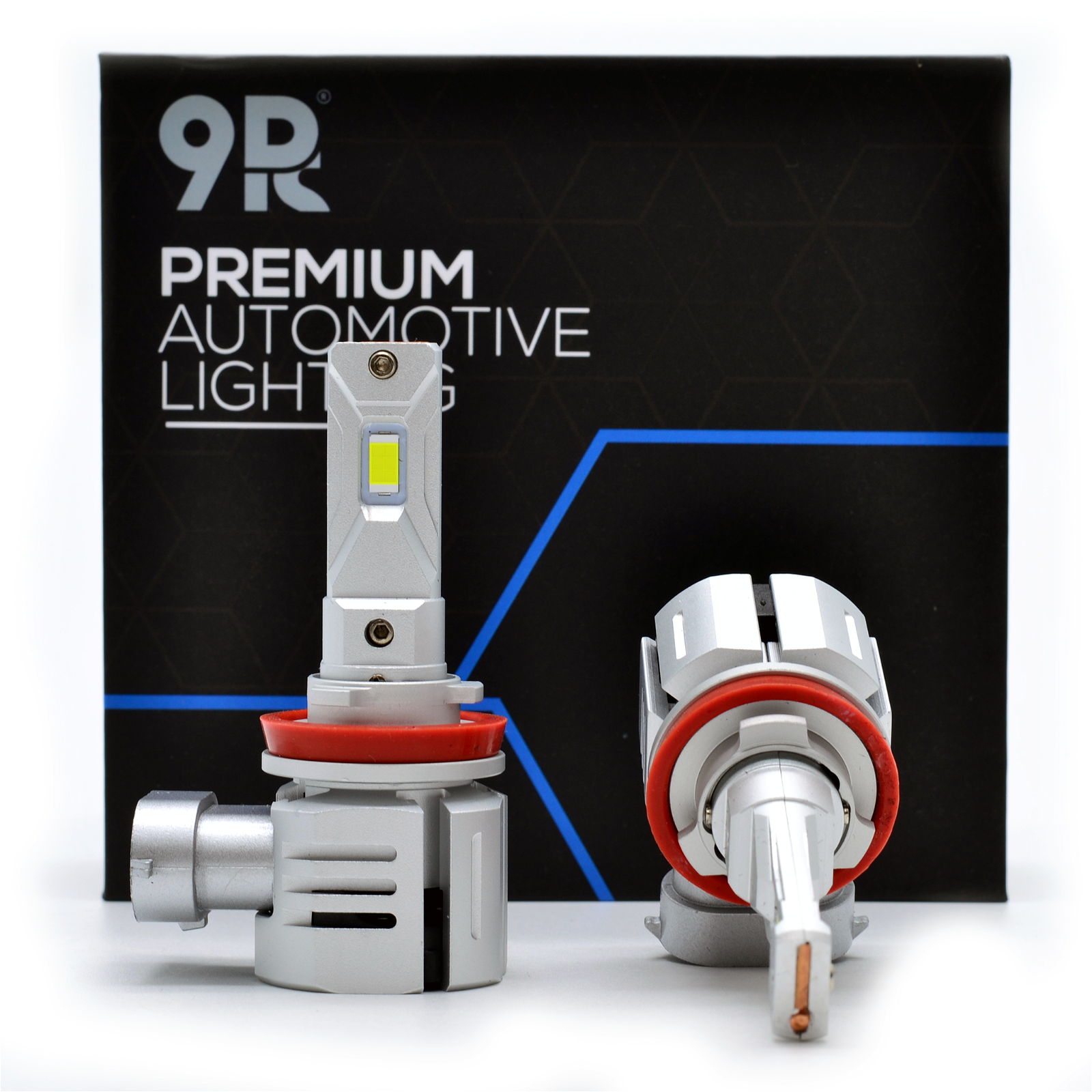9rds H8 / H11 45w 6000K LED Pærer (Sett) - Lyshelten.no