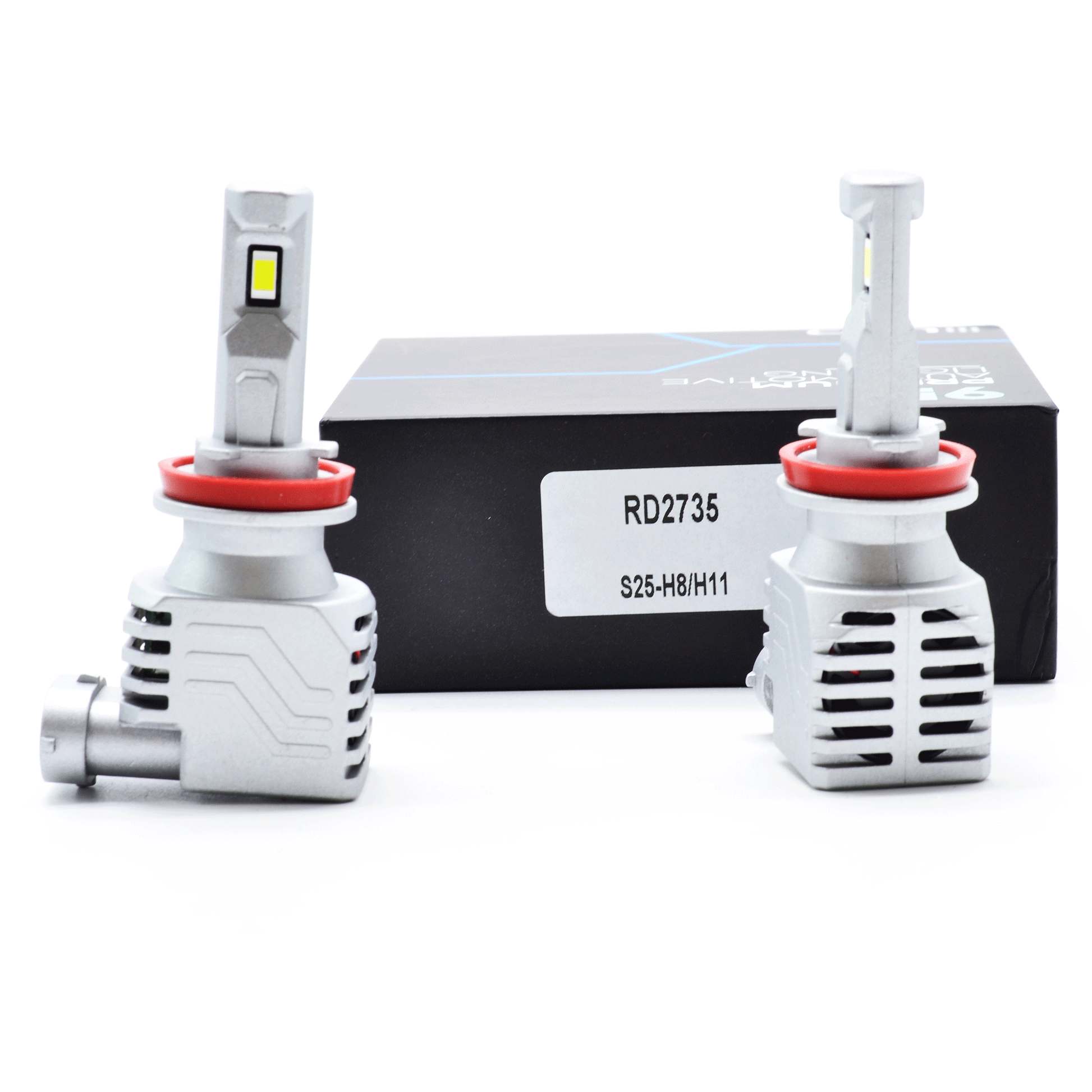 9rds H8 / H11 60w 6000K LED Pærer (Sett) - Lyshelten.no