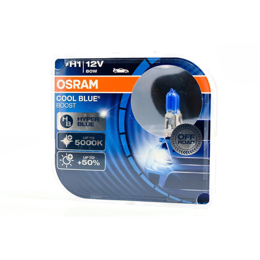 Halogenpærer: 2x H1 OSRAM XENARC Cool Blue Boost (CBB) (Sett)
