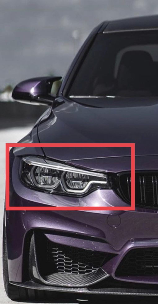 BMW F32/F33/F36/M4 (2017-2020) frontlykt-glass