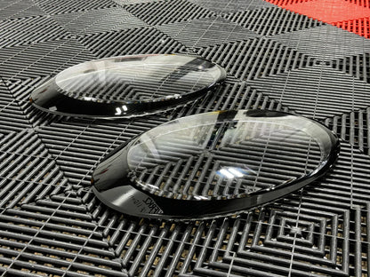 Porsche 997 / 911 Carrera 2006-2016 frontlykt-glass - Sort kant (Sett)