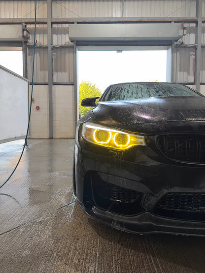 BMW 3-serie F30 / F31 / F35 2016–2019 - LCI - CS Gule DRL moduler - Lyshelten.no