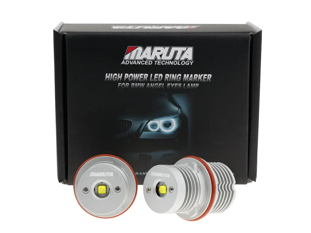 MTEC Maruta LED ANGEL EYES LYSPÆRER V.4 FOR BMW E39 E60 E61 E63 E64 E87 (Sett) - Lyshelten.no