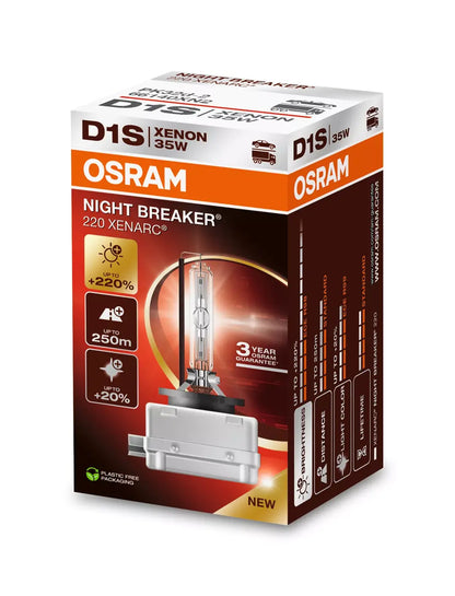 D1s Osram Night Breaker Xenarc XNB 220 Xenonpærer - Lyshelten.no
