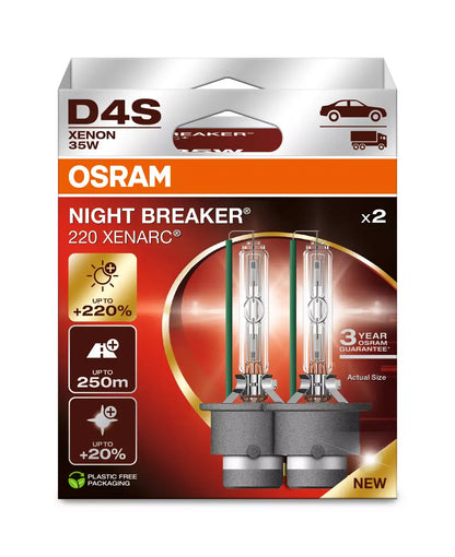 D4s Osram Night Breaker Xenarc XNB 220 Xenonpærer - Lyshelten.no