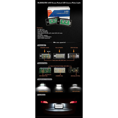 OSRAM LED Skiltlys 10w for AUDI VW PORSCHE SKODA SEAT (Sett) - Lyshelten.no