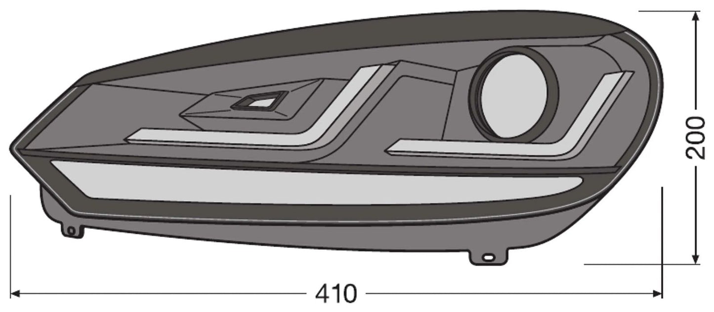 OSRAM LEDriving XENARC frontlykter GTI, Black og Chrome Edition erstatning for halogen (Bestillingsvare) - Lyshelten.no