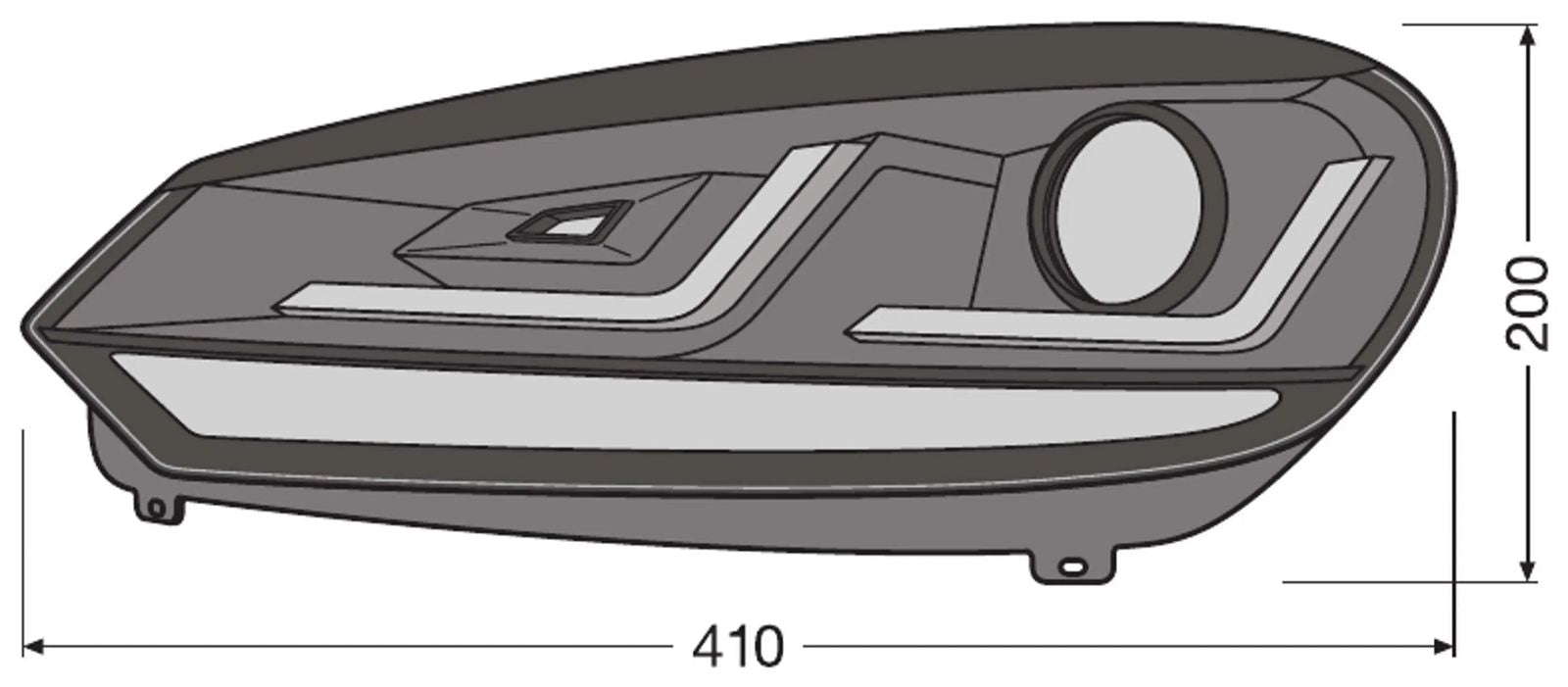 OSRAM LEDriving XENARC frontlykter GTI, Black og Chrome Edition erstatning for halogen (Bestillingsvare) - Lyshelten.no