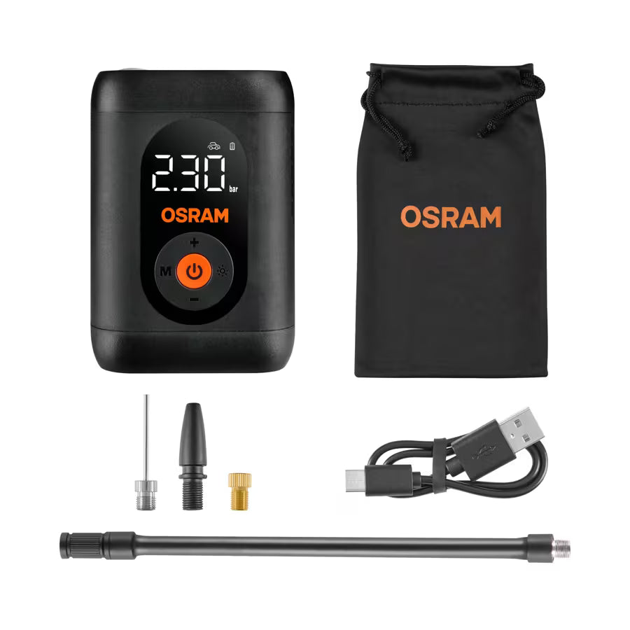 Osram TYREinflate 1600 Essential – Trådløs dekkpumpe med LED-lys