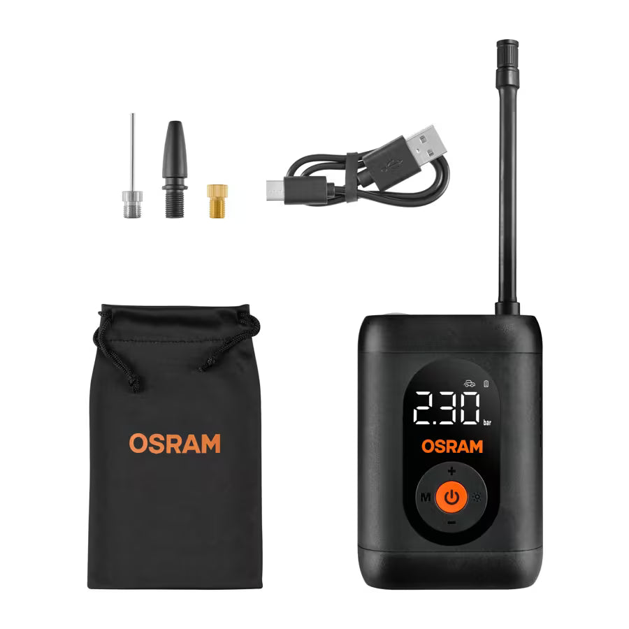 Osram TYREinflate 1600 Essential – Trådløs dekkpumpe med LED-lys