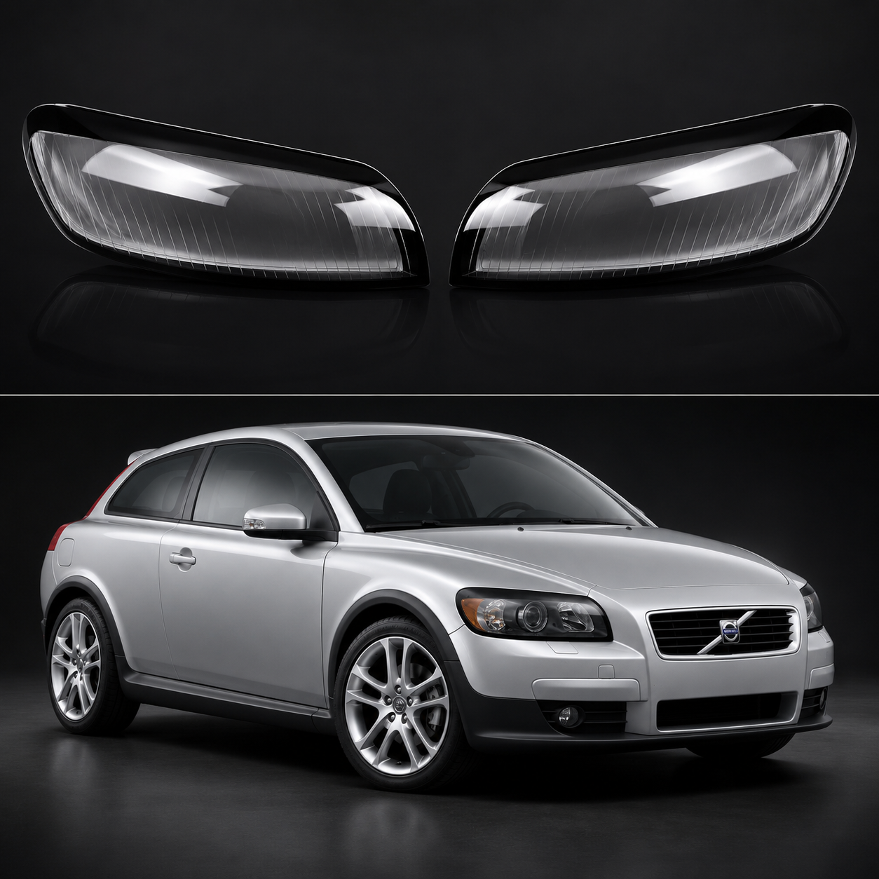 Volvo C30 2006-2009 frontlykt-glass - Lyshelten.no