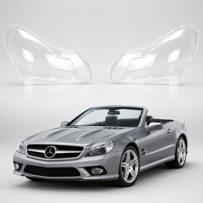 Mercedes-Benz SL R230 Facelift 2008-2012 frontlykt-glass - Lyshelten.no