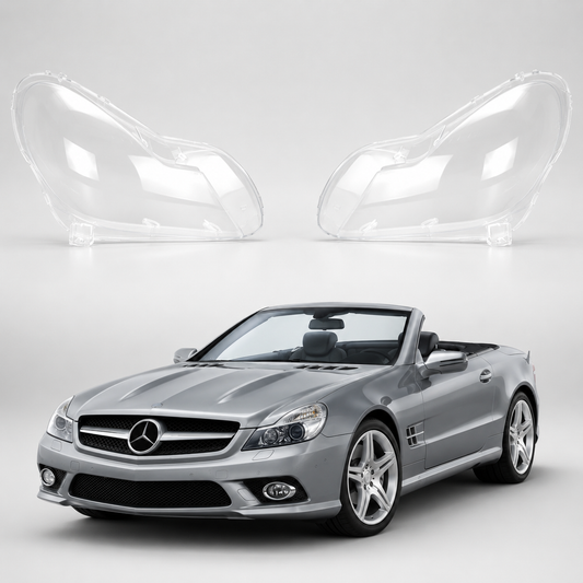 Mercedes-Benz SL R230 Facelift 2008-2012 frontlykt-glass - Lyshelten.no