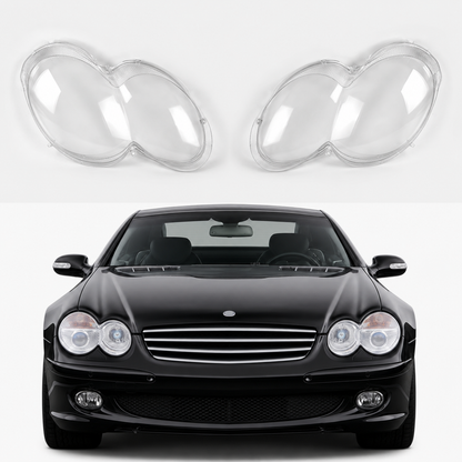 Mercedes-Benz SL R230 2001-2007 frontlykt-glass - Lyshelten.no