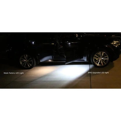 LED fotbrønn / under dør lys / innstegslys  til BMW E90 E60 og mange andre (Sett)
