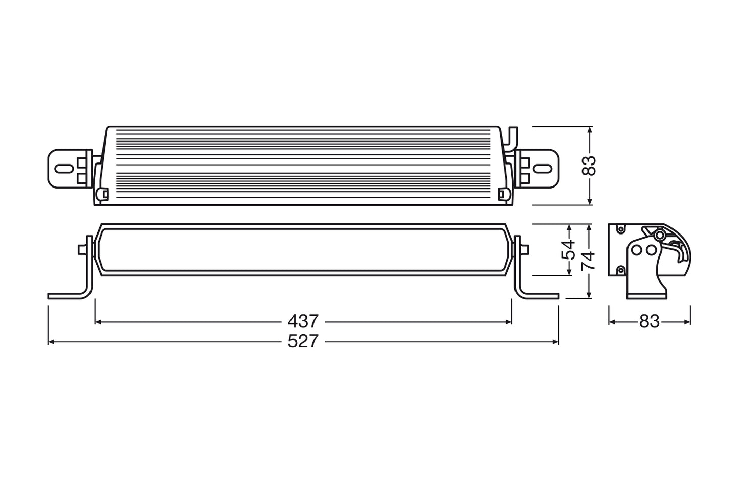 Osram FX500 Kombo / Spot Gen2 LED fjernlys