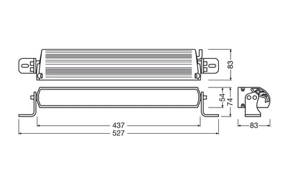 Osram FX500 Kombo / Spot Gen2 LED fjernlys