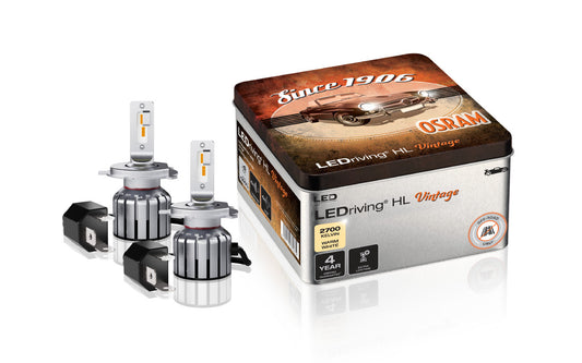 H4 / H19 / R2: LEDriving® HL VINTAGE 2700K - Lyshelten.no